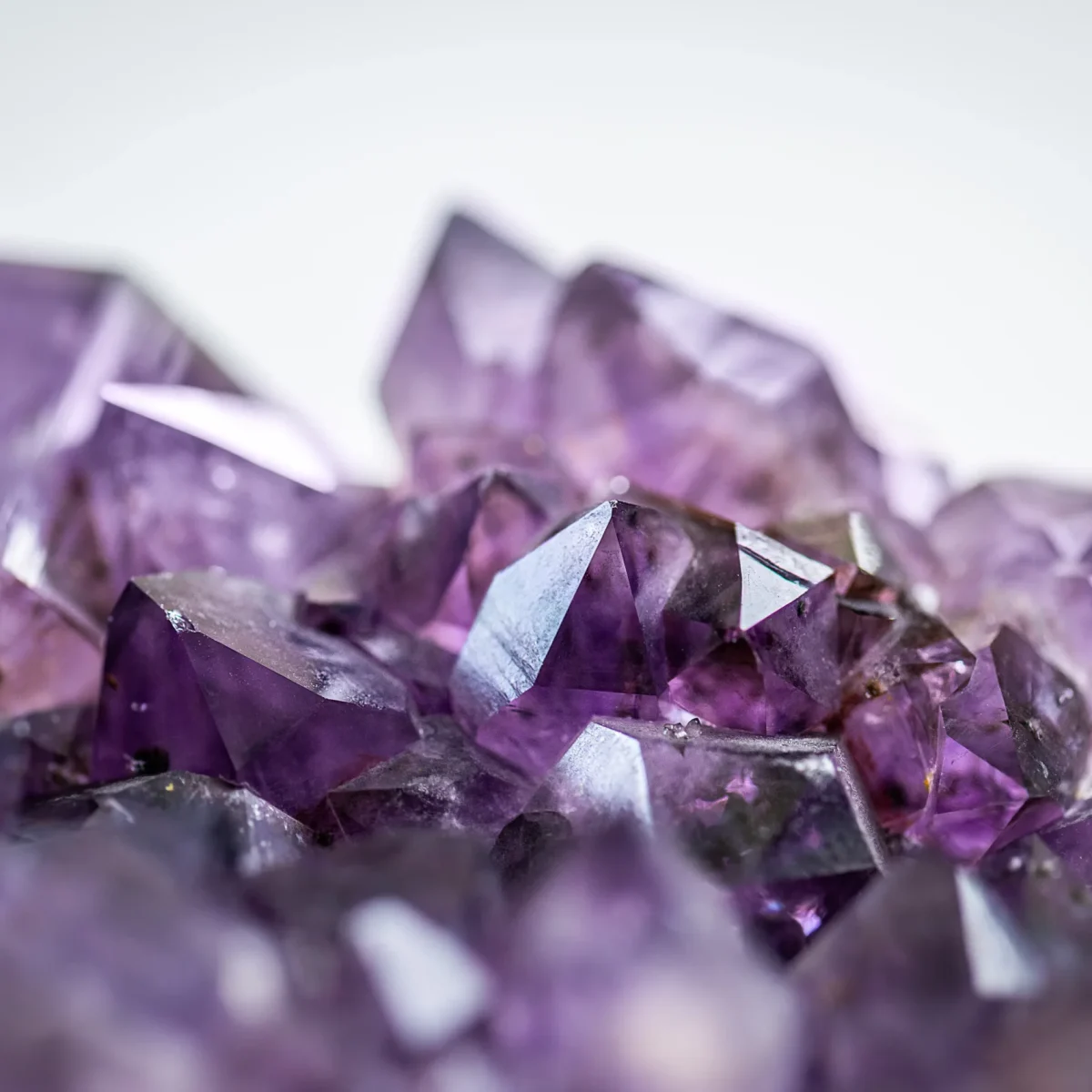 Lila Amethyst Bergkristall Textur